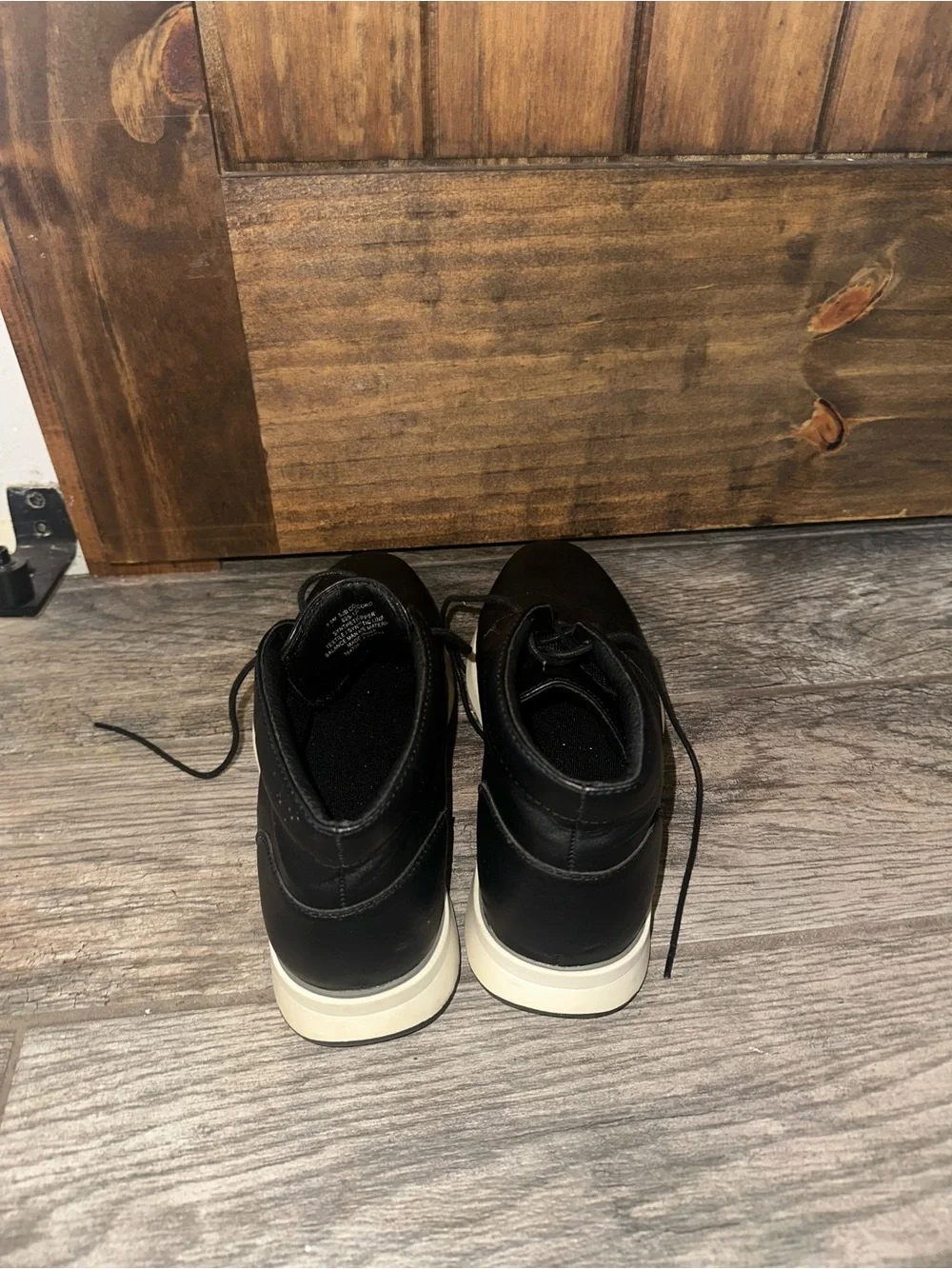 St. John’s Bay: Men's Black Lace-Up Casual Chukka Boots with White Sole